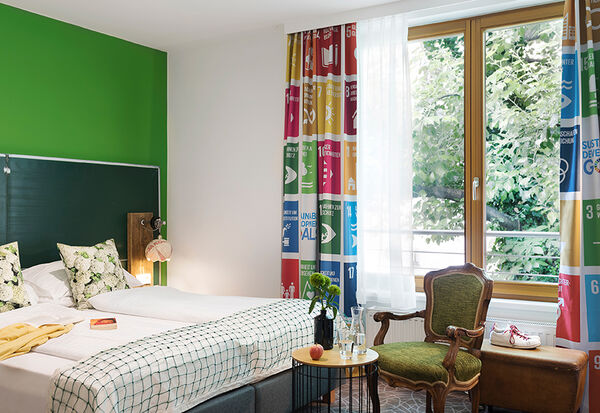 Gartenblick Doppelzimmer im SDG 3 Stil