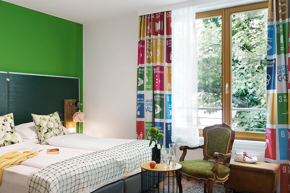 Gartenblick Doppelzimmer im SDG 3 Stil