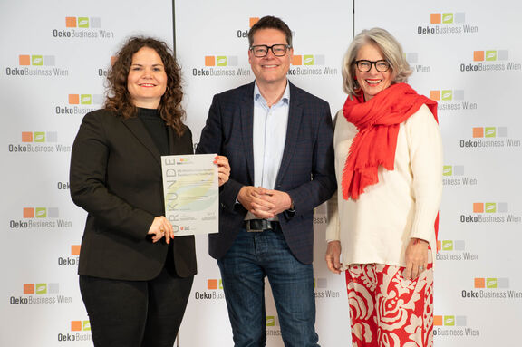 General Manager Mrs. Anna Fedl, Mr. Jürgen Czernohorsky and Owner Mrs. Michael Reitterer